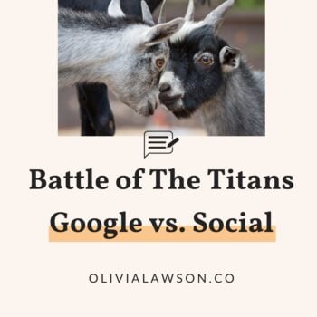 two goats butting heads symbolizing deciding which is best google ads or facebook ads