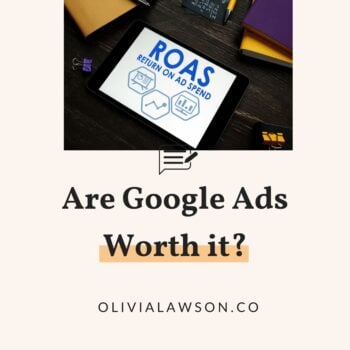 return on ad spend blue graphs used to determine if google ads are worth it for small business