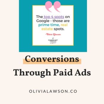 quote from colie james podcast business creatives where we discuss is paid ads effective for small businesses