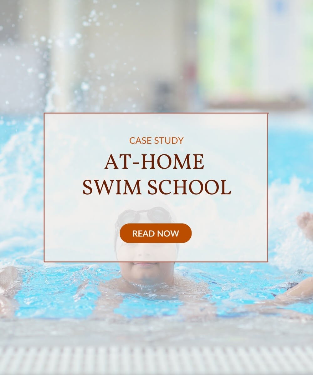 google ads case study for at-home swim school marketing